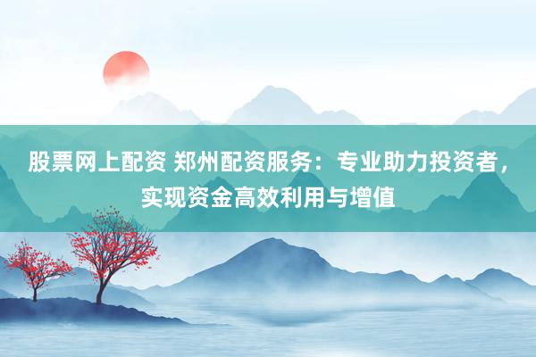 股票网上配资 郑州配资服务：专业助力投资者，实现资金高效利用与增值