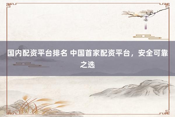 国内配资平台排名 中国首家配资平台，安全可靠之选