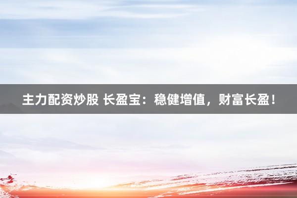 主力配资炒股 长盈宝：稳健增值，财富长盈！