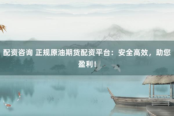 配资咨询 正规原油期货配资平台：安全高效，助您盈利！